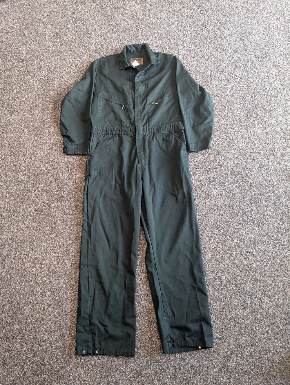 Field N' Forest Utility Jumpsuit Coveralls Size Large 44-46 Green